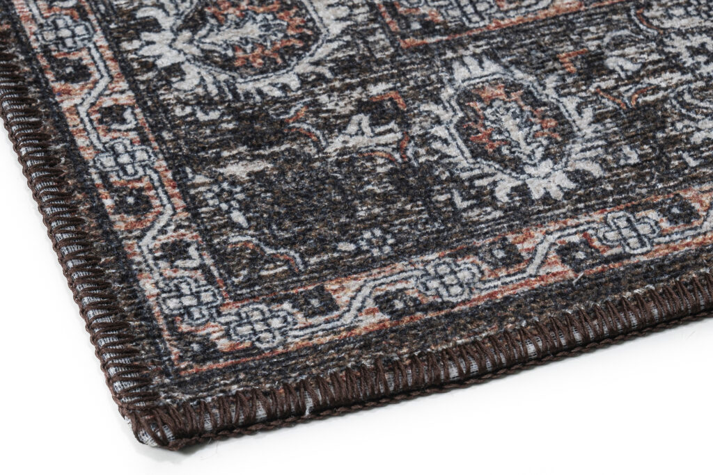 Vloerkleed Ritz Bruin Zwart Ornamenten
