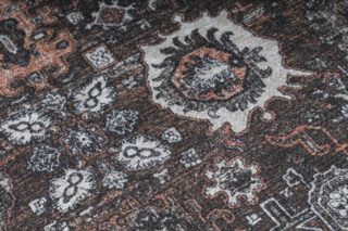 Vloerkleed Ritz Bruin Zwart Ornamenten