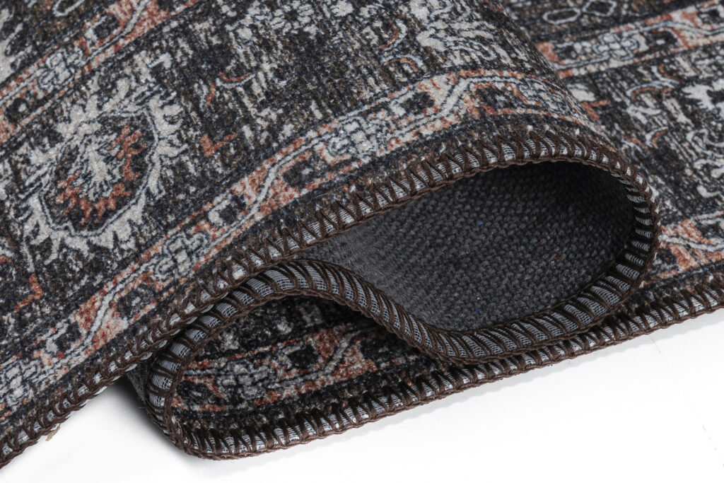 Vloerkleed Ritz Bruin Zwart Ornamenten