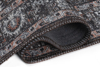Vloerkleed Ritz Bruin Zwart Ornamenten