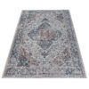 Vloerkleed Ritz Blauw Creme Vintage Rozet