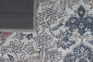 Vloerkleed Ritz Blauw Creme Vintage Rozet