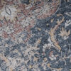 Vloerkleed Ritz Blauw Creme Vintage Rozet