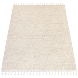 Vloerkleed Outdoor Rio Loop Creme Ruitjes