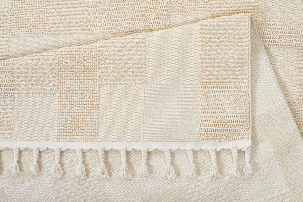 Vloerkleed Outdoor Rio Loop Creme Dambord