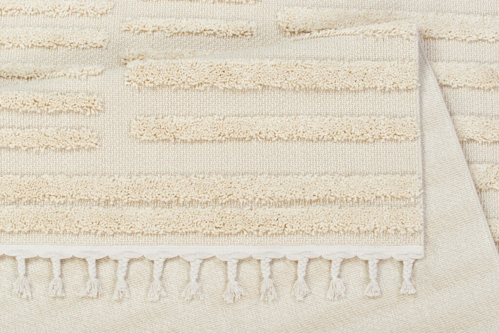 Vloerkleed Outdoor Rio Loop Licht Creme Strepen