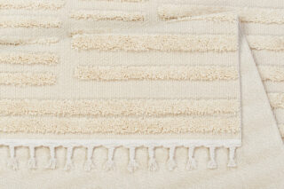 Vloerkleed Outdoor Rio Loop Licht Creme Strepen