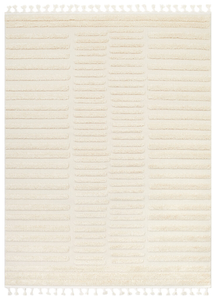 Vloerkleed Outdoor Rio Loop Licht Creme Strepen
