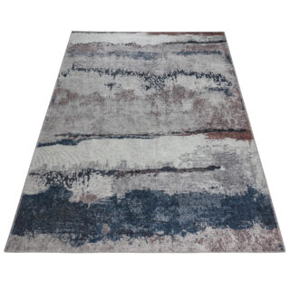 Vloerkleed Ritz Marineblauw Grijs Abstract
