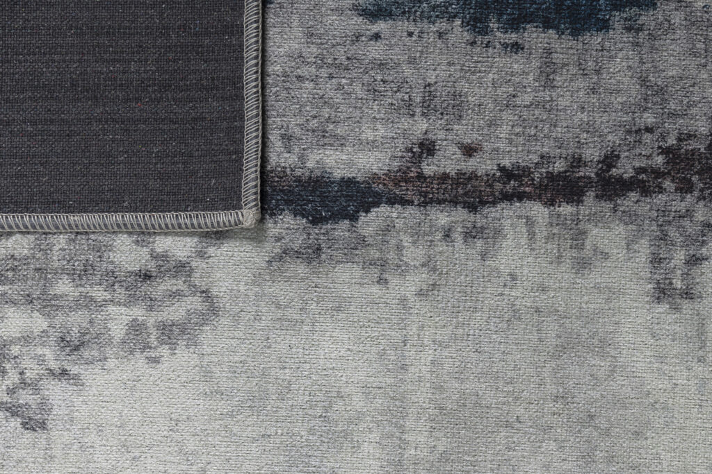 Vloerkleed Ritz Marineblauw Grijs Abstract