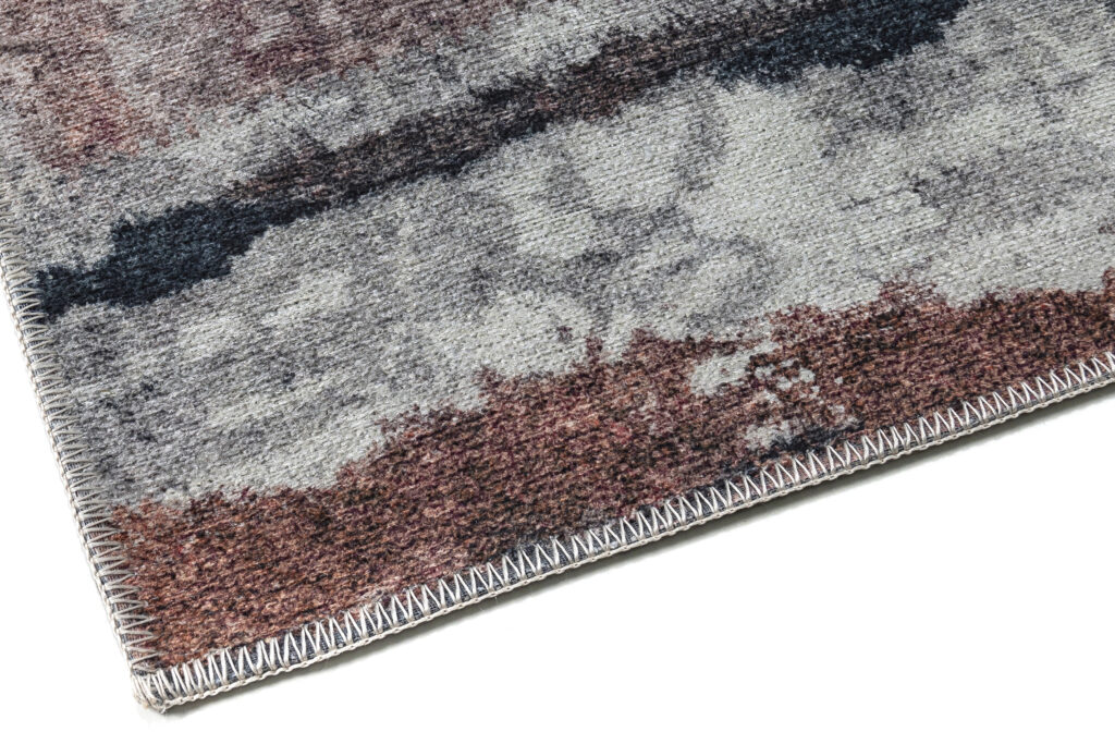 Vloerkleed Ritz Marineblauw Grijs Abstract