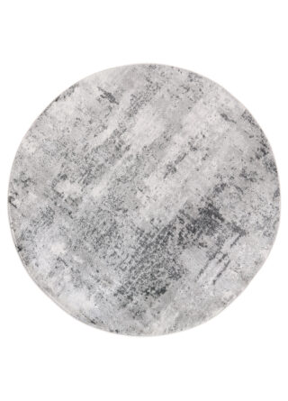 Vloerkleed Sky Rond Grijs Abstract Vintage Gewreven