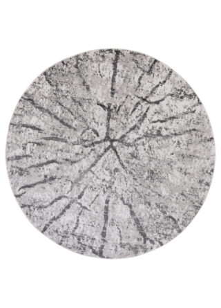 Vloerkleed Sky Rond Licht Grijs Modern Hout