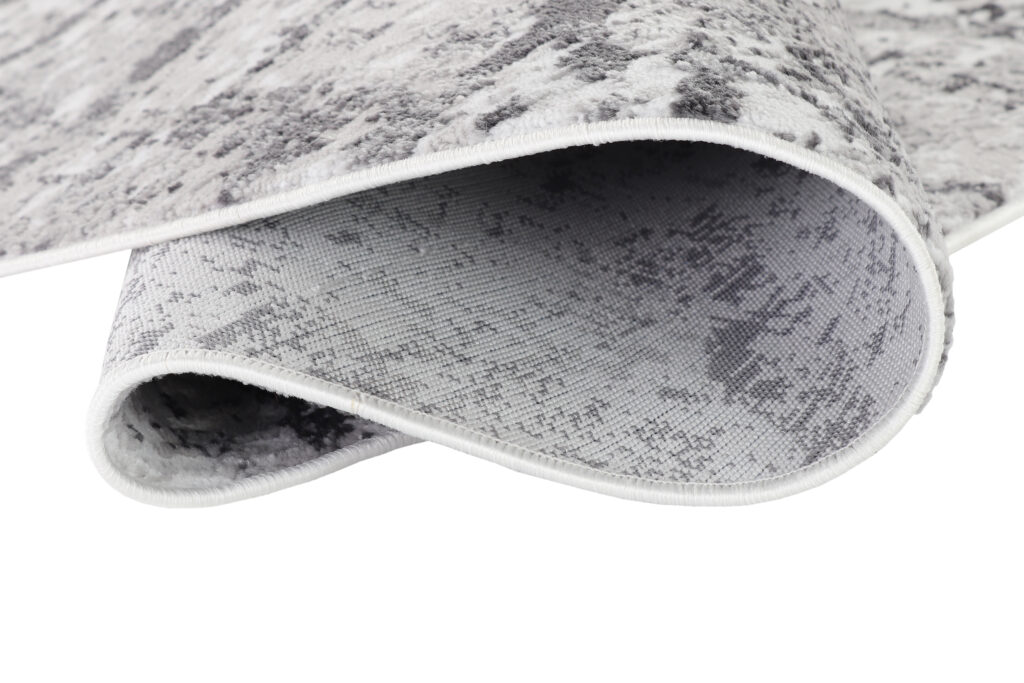 Vloerkleed Sky Rond Licht Grijs Modern Hout