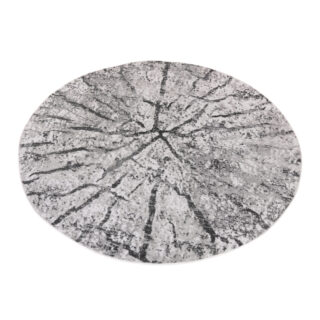 Vloerkleed Sky Rond Licht Grijs Modern Hout