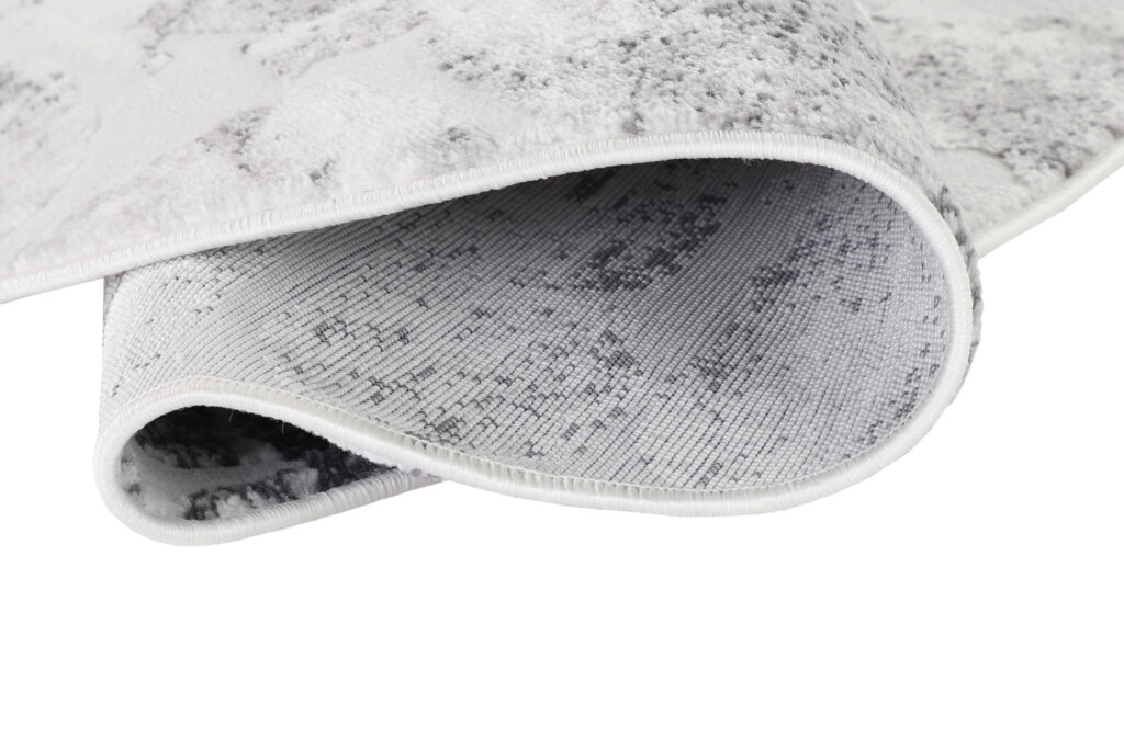 Vloerkleed Sky Rond Grijs Beige Abstract Gewreven
