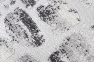 Vloerkleed Sky Rond Grijs Beige Abstract Gewreven