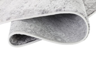 Vloerkleed Sky Rond Grijs Vintage Gebloemd Gewreven