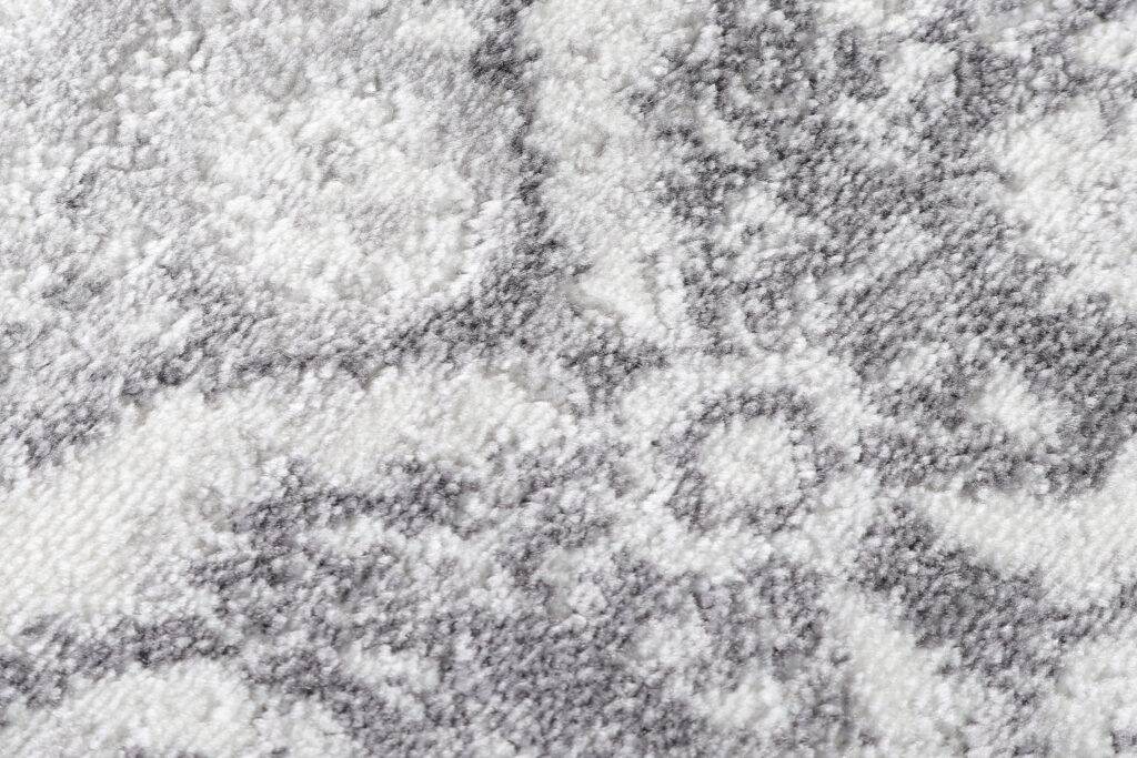 Vloerkleed Sky Rond Grijs Vintage Gebloemd Gewreven