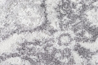 Vloerkleed Sky Rond Grijs Vintage Gebloemd Gewreven