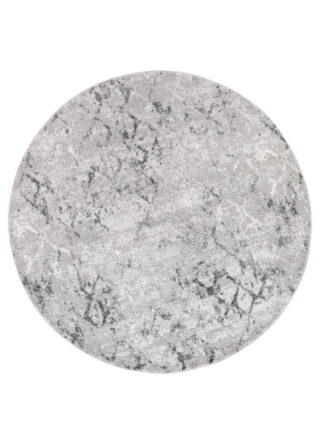 Vloerkleed Sky Rond Grijs Geometrisch Diamanten