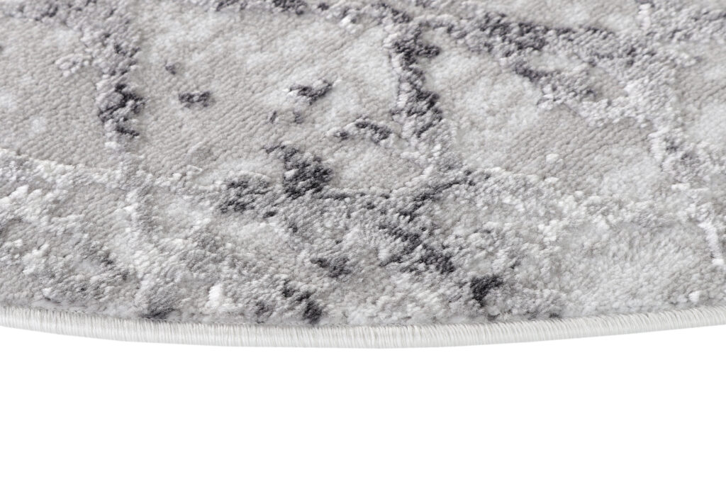 Vloerkleed Sky Rond Grijs Geometrisch Diamanten