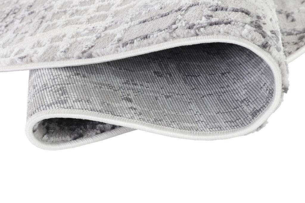 Vloerkleed Sky Rond Grijs Modern Geruit