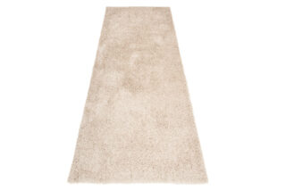 Loper Essence Hoogpolig Effen Donker Beige