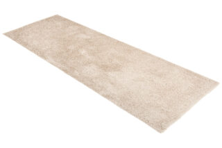 Loper Essence Hoogpolig Effen Donker Beige