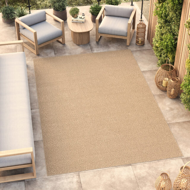 Vloerkleed Mono Indoor Outdoor Beige