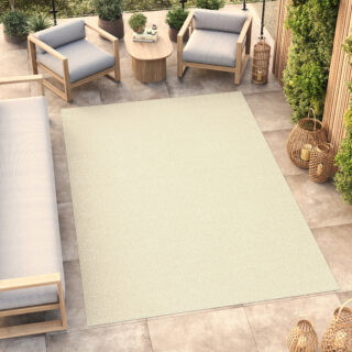 Vloerkleed Mono Indoor Outdoor Creme