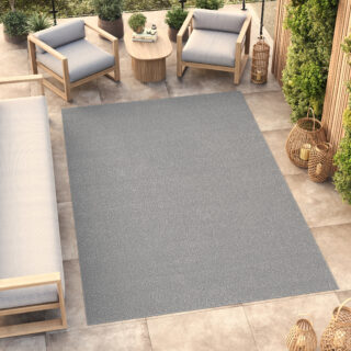 Vloerkleed Mono Indoor Outdoor Licht Grijs
