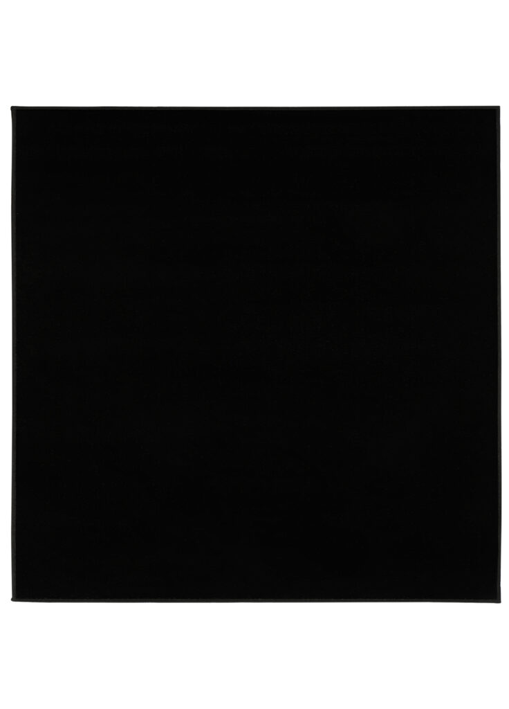 Vloerkleed Mono Vierkant Indoor Outdoor Zwart