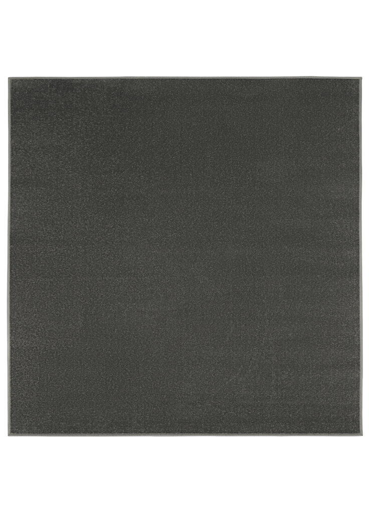 Vloerkleed Mono Vierkant Indoor Outdoor Donker Grijs