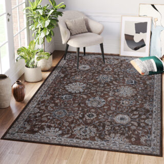Vloerkleed Ritz Bruin Gebloemd Ornamenten