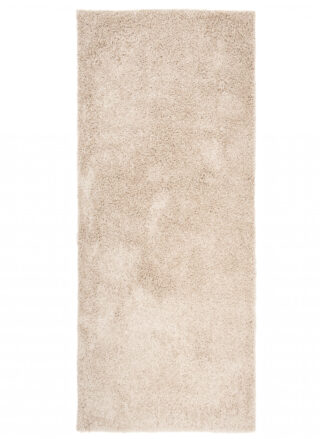 Loper Essence Hoogpolig Effen Donker Beige