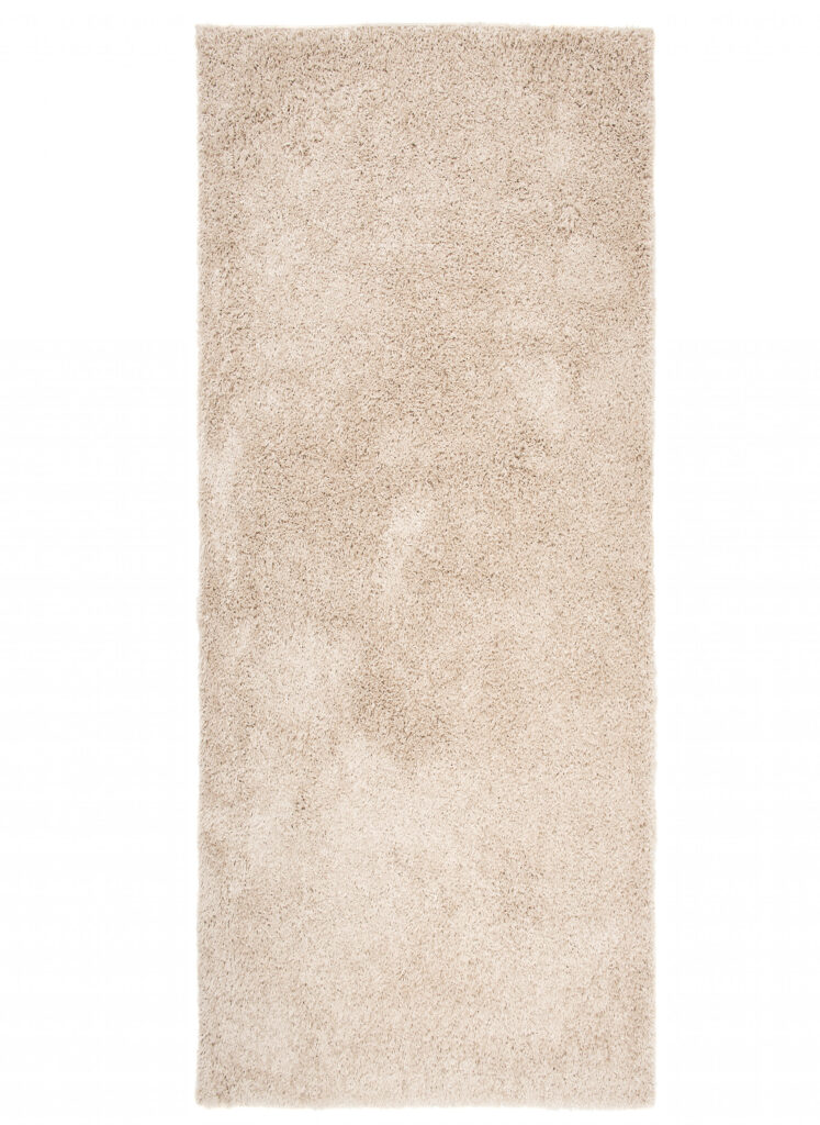 Loper Essence Hoogpolig Effen Donker Beige