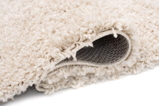 Vloerkleed Essence Vierkant Hoogpolig Licht Beige