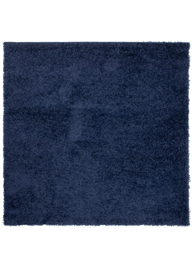 Vloerkleed Essence Vierkant Hoogpolig Marineblauw