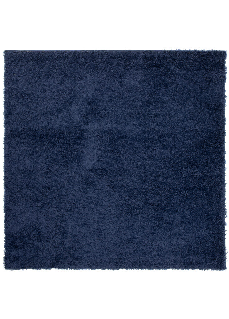 Vloerkleed Essence Vierkant Hoogpolig Marineblauw