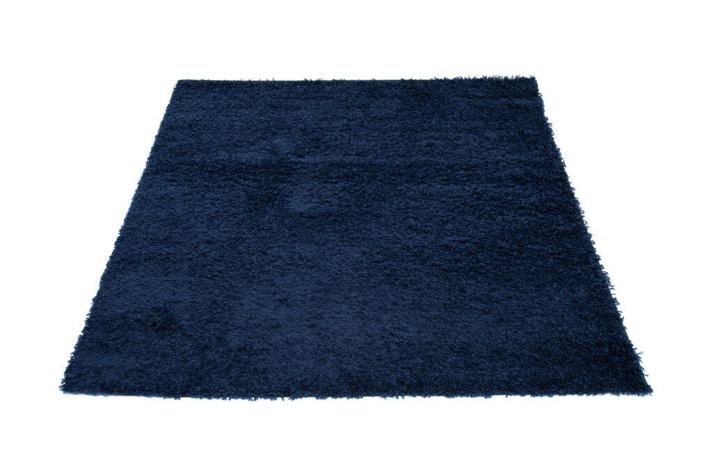 Vloerkleed Essence Vierkant Hoogpolig Marineblauw
