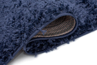 Vloerkleed Essence Vierkant Hoogpolig Marineblauw