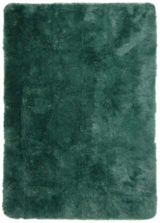 Vloerkleed Silk Antislip Shaggy Donker Groen