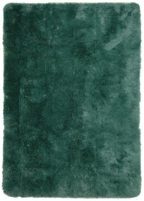 Vloerkleed Silk Antislip Shaggy Donker Groen