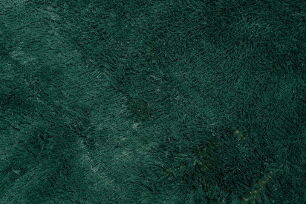Vloerkleed Silk Antislip Shaggy Donker Groen