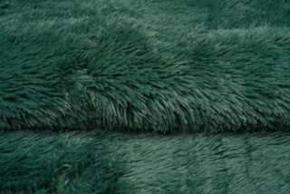 Vloerkleed Silk Antislip Shaggy Donker Groen