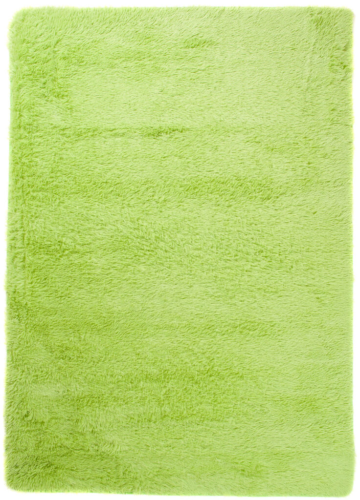 Vloerkleed Silk Antislip Shaggy Licht Groen