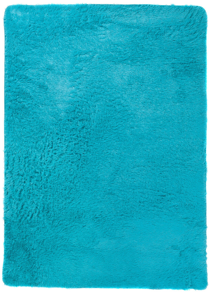 Vloerkleed Silk Antislip Shaggy Turkoois