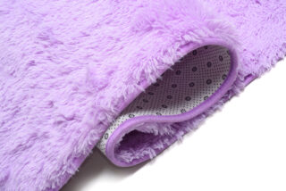 Vloerkleed Silk Antislip Shaggy Paars