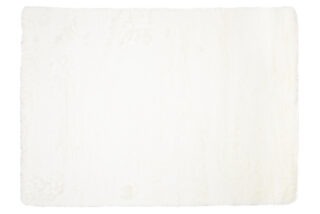 Vloerkleed Silk Antislip Shaggy Romig Wit
